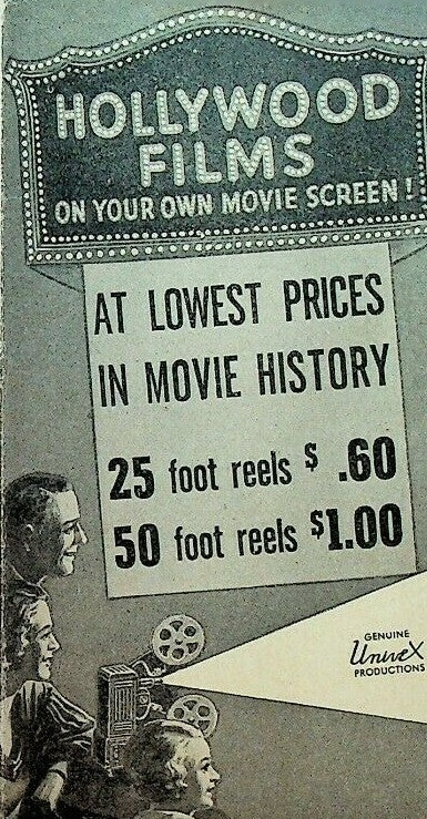 Hollywood Films 1940s Brochure Univex Universal Camera Christie Comedies0