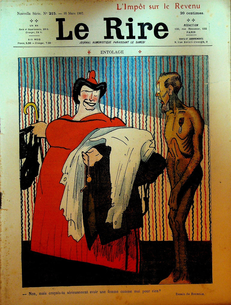 La Rire French Humor Magazine New Series 215 March 16 19070