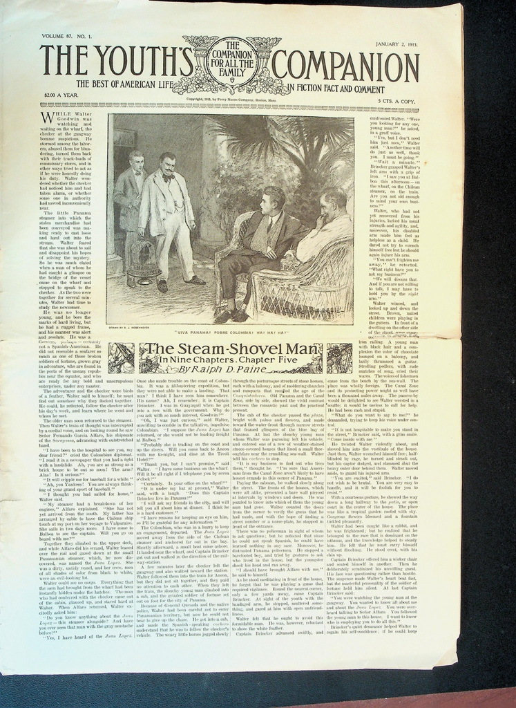 Youth's Companion January 2 1913 Turkiye Roland Garros Balkan War Abe Lincoln0