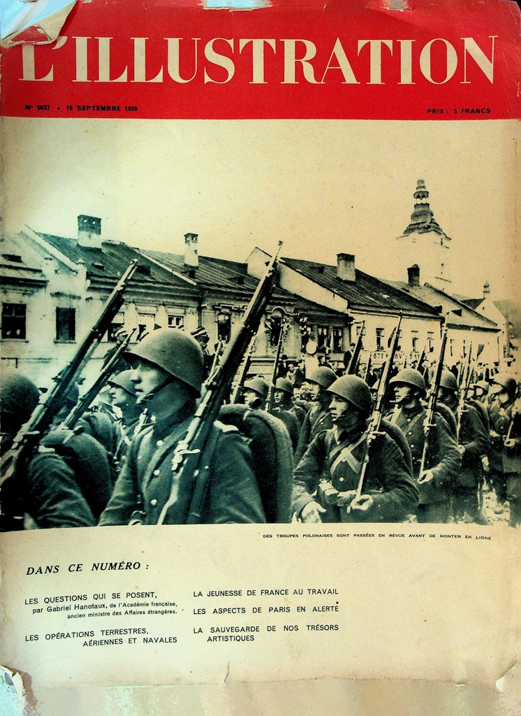 L'Illustration Magazine September 16 1939 WWII Louvre0