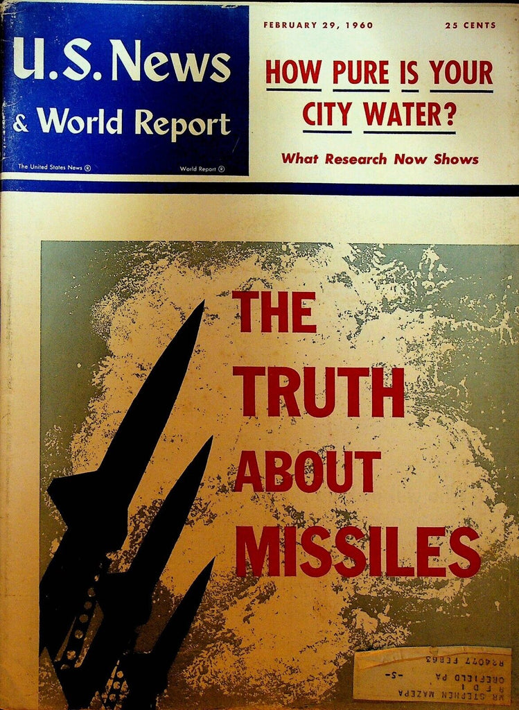 US News & World Report February 29 1960 Caryl Chessman Civil Rights Sitdown