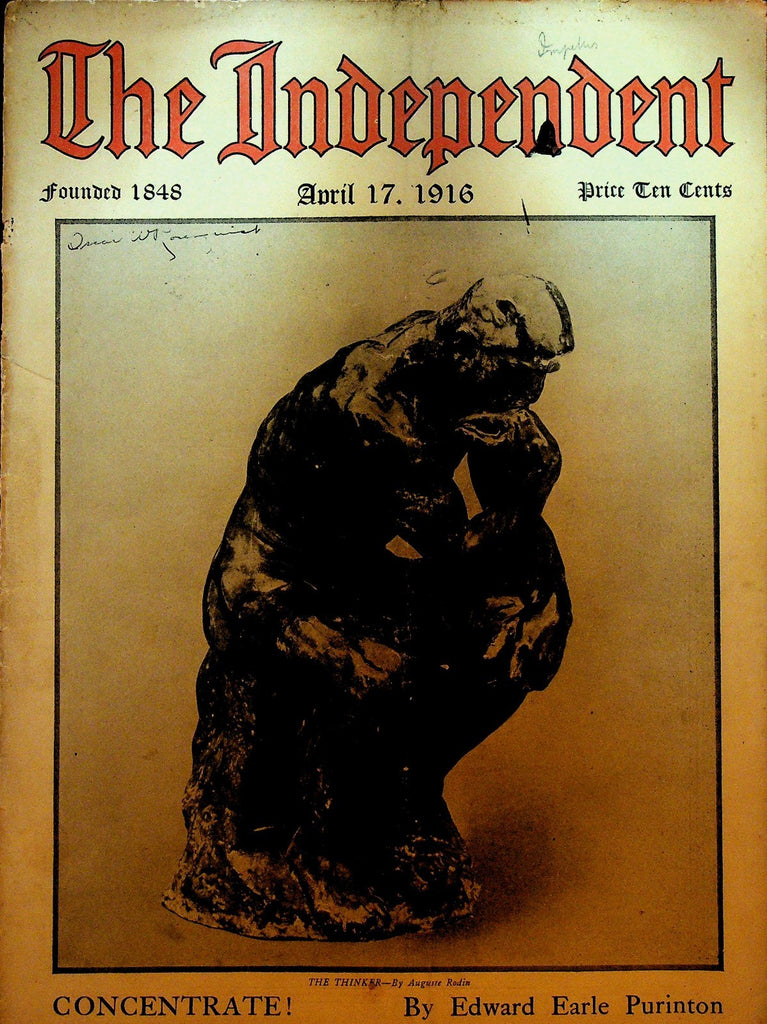 The Independent April 17 1916 WWI Pancho Villa George Dodd Panama Canal0