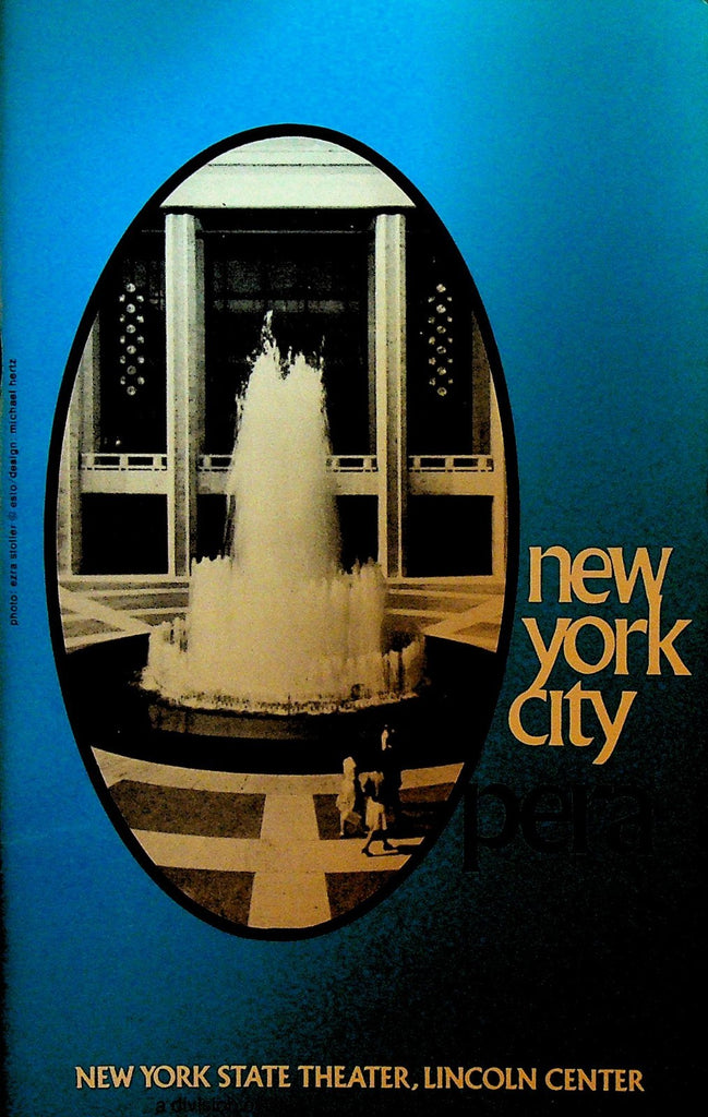 Il Barbiere di Siviglia New York City Opera Playbill November 9 19760