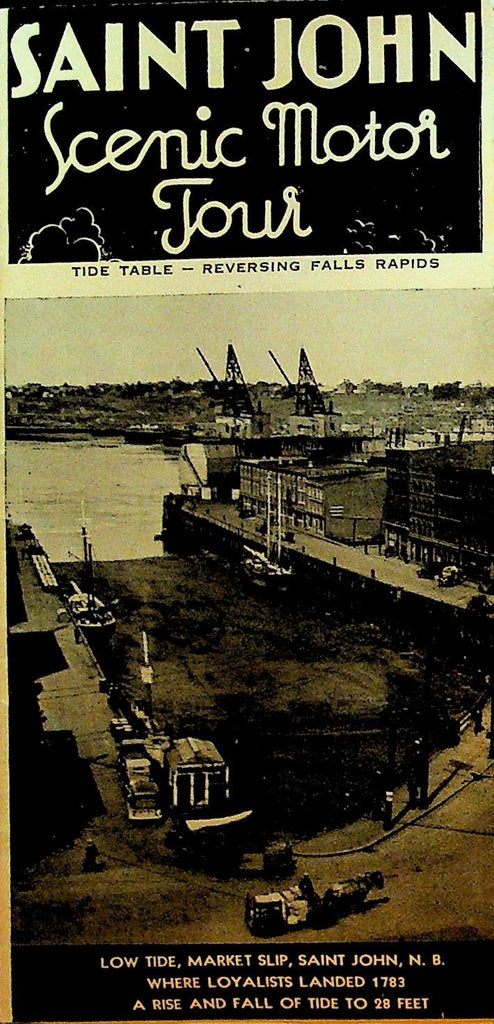 Saint John Scenic Motor Tour 1940 Brochure New Brunswick Canada0