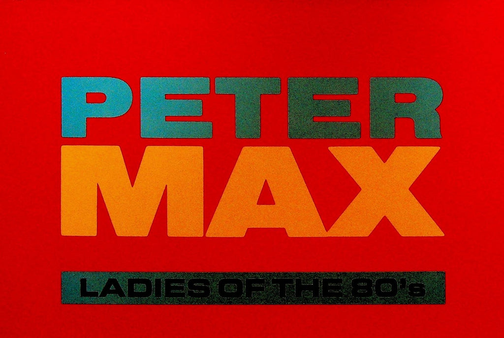 Peter Max Ladies of the 80's Hanson Art Galleries Card Reclining in Red0