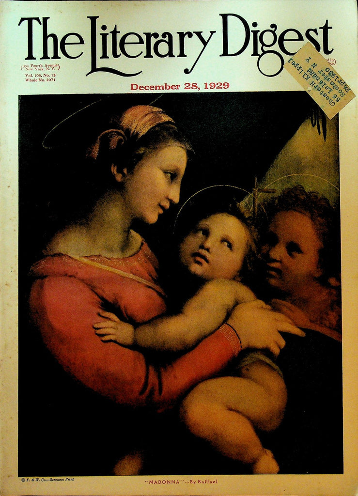 Literary Digest December 28 1929 China Charles Lindbergh0