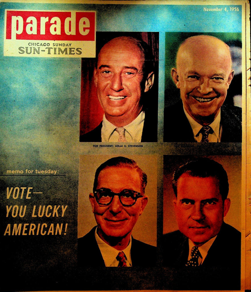 Parade Magazine November 4 1956 Barney Ross Marilyn Monroe Arthur Miller0