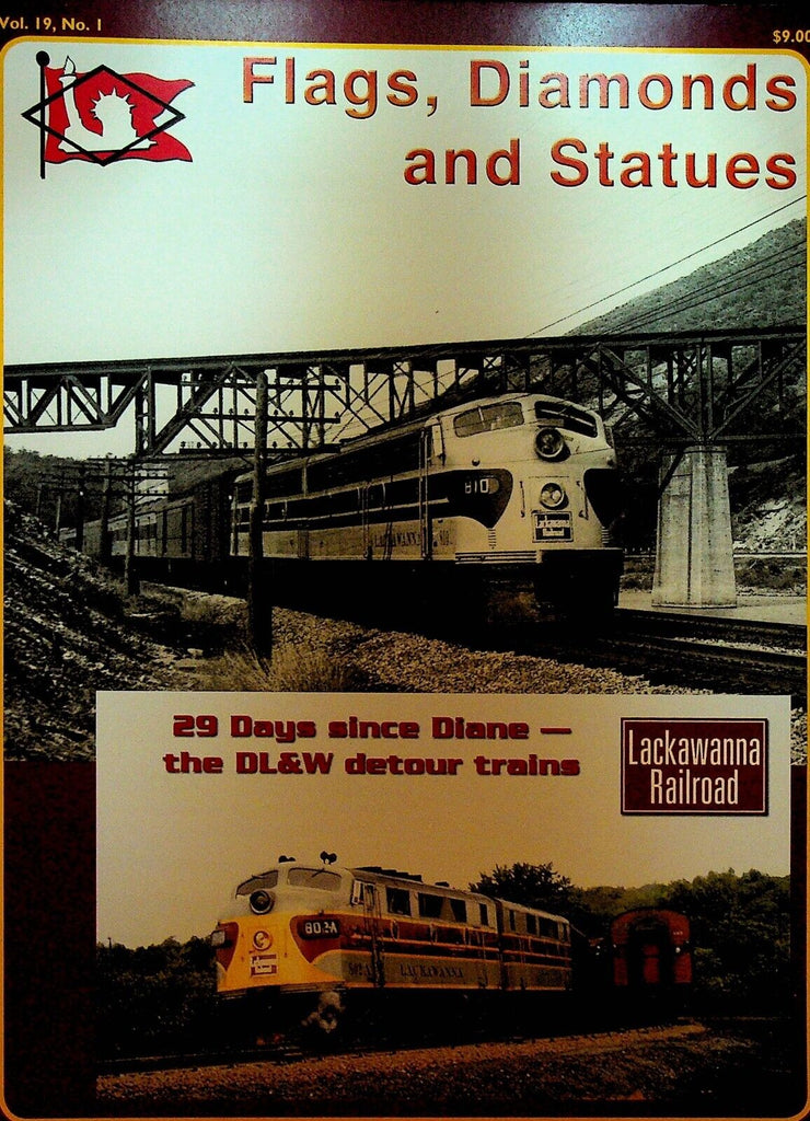 Flags Diamonds & Statues Railroad Magazine 66 DL&W Detour Trains Phillipsburg