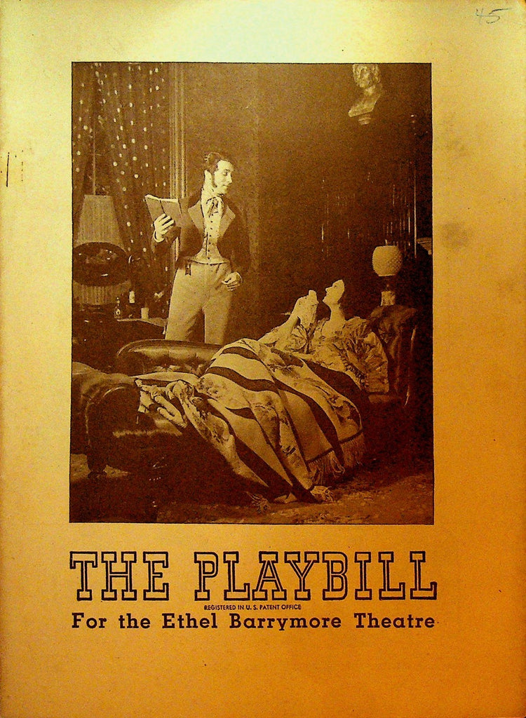The Barretts of Wimpole Street Playbill April 15 1945 Katharine Cornell0