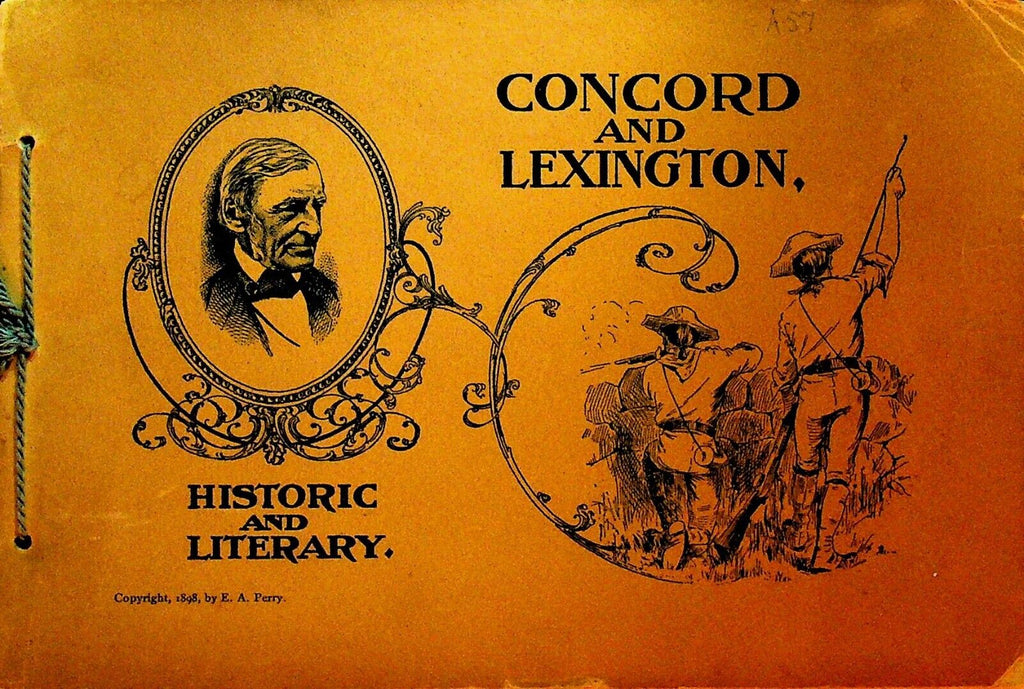 Concord & Lexington Historic & Literary 1898 SC View Book Massachusetts