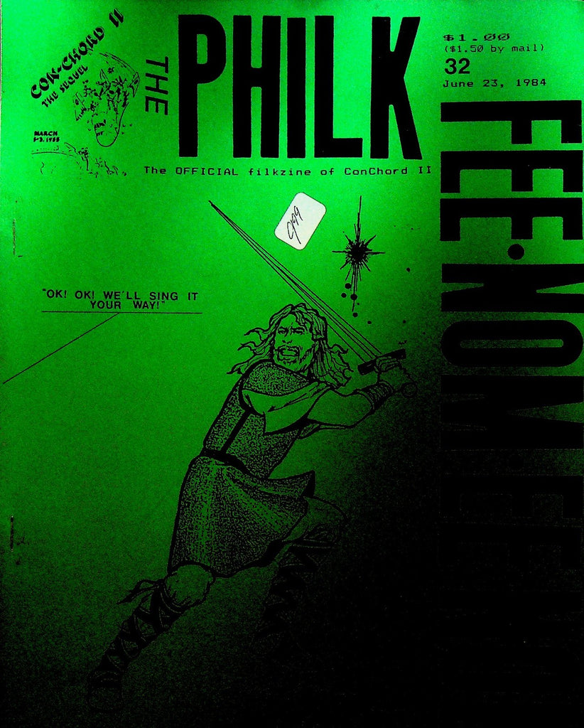 The Philk Fee-Nom-Ee-Non Filk Music Fanzine Science Fiction 32 June 23 19840