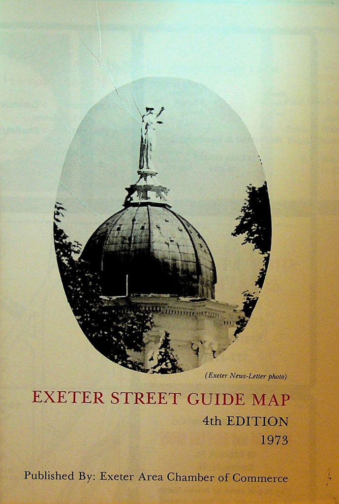 Exeter New Hampshire Street Guide Map 1973 4th Edition0