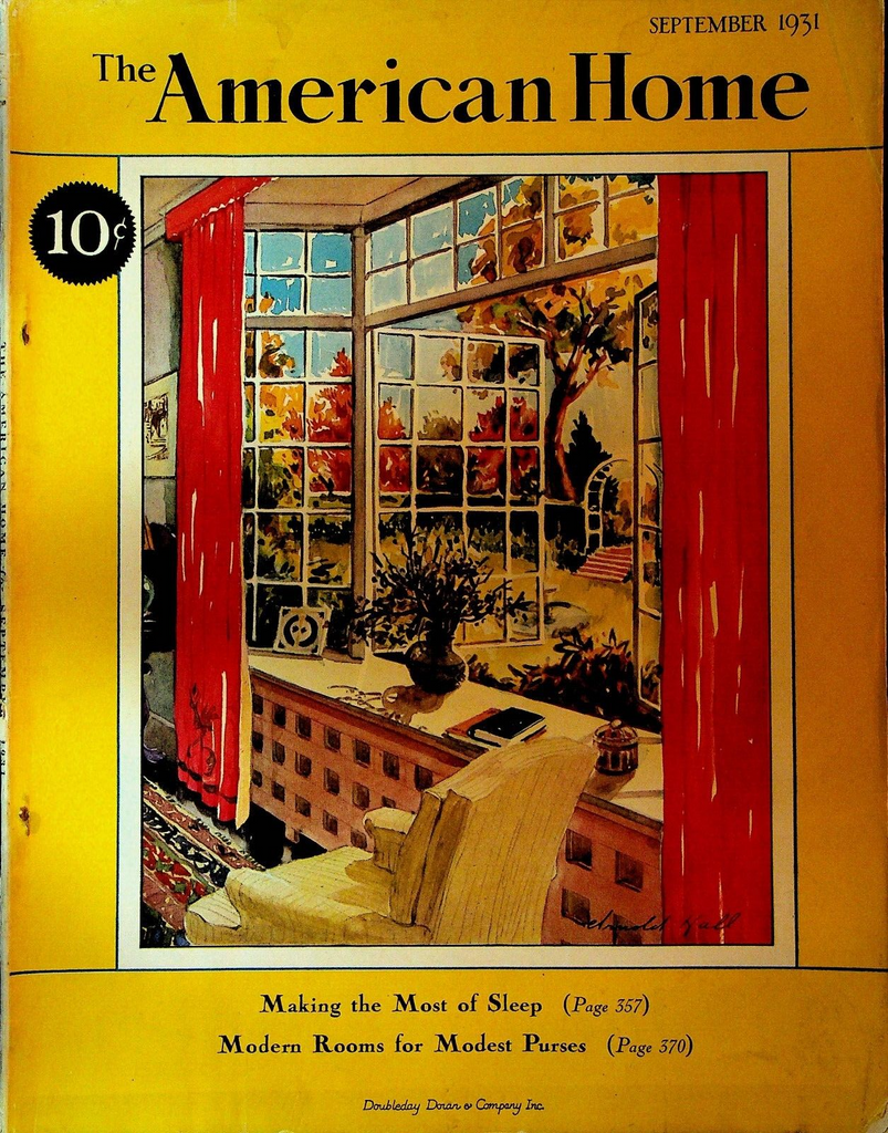 The American Home Magazine September 1931 Arnold Hall Art Deco