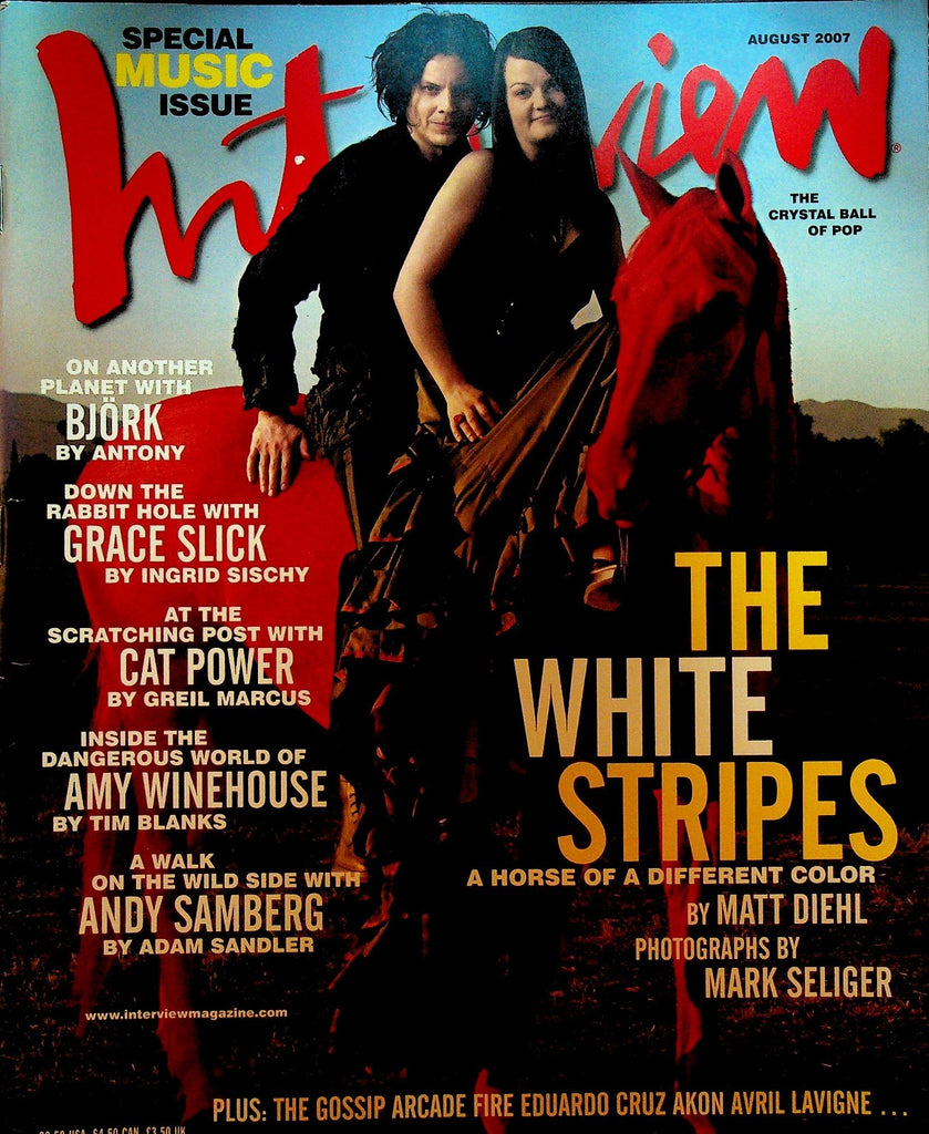 Interview Magazine August 2007 The White Stripes Amy Winehouse Grace Slick Bjork0