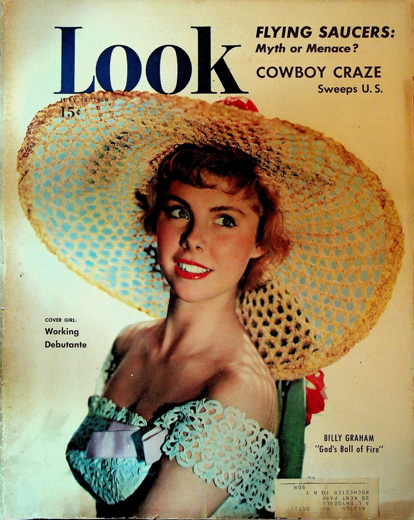 Look Magazine July 18 1950 Flying Saucers Billy Graham Alcoholics Gus Mauch