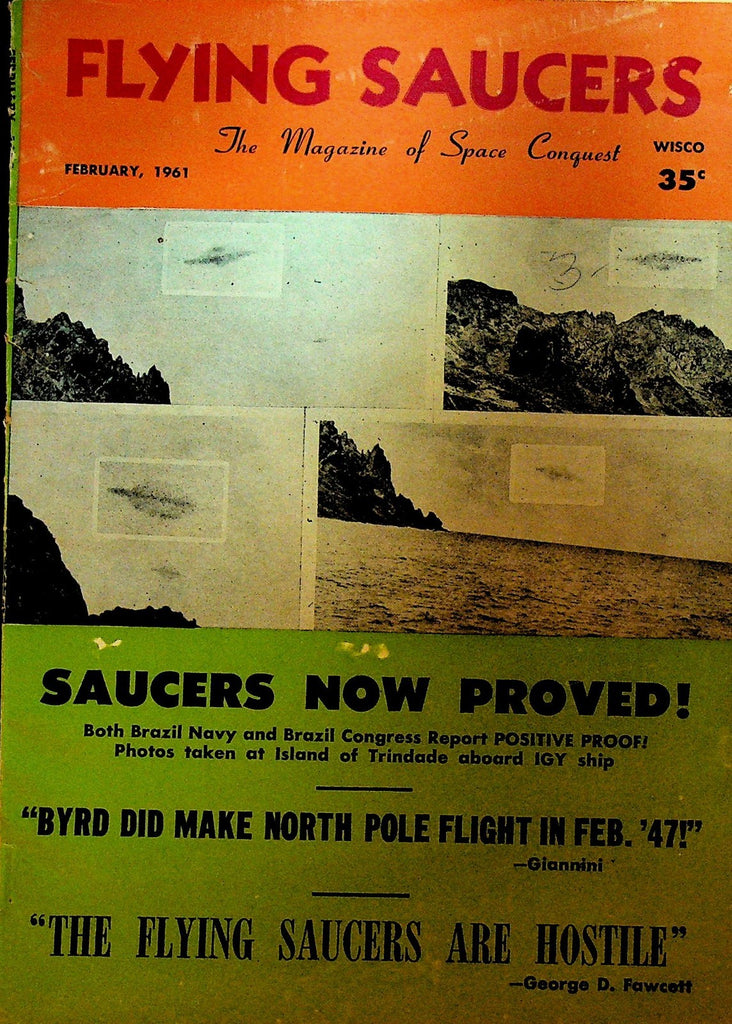 Flying Saucers Magazine of Space Conquest February 1961 Admiral Byrd0