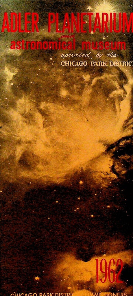 Adler Planetary & Astronomical Museum Chicago Illinois Brochure 1962