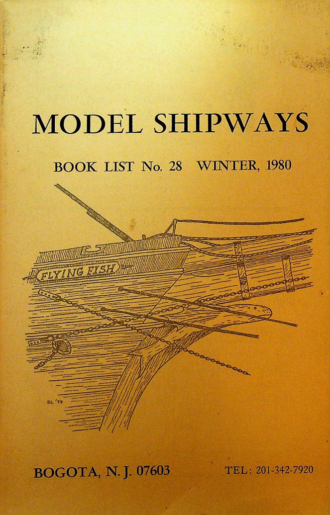 Model Shipways Catalog Book List 28 Winter 1980 Bogota NJ0