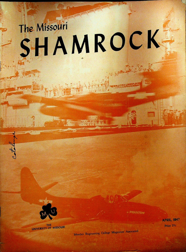 University of Missouri Shamrock Magazine April 1947 McDonnell FD-1 Phantom0