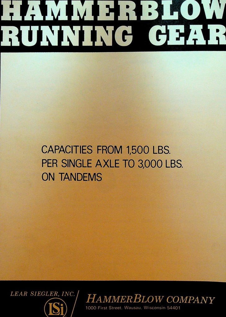 Hammerblow Running Gear 1972 Booklet0
