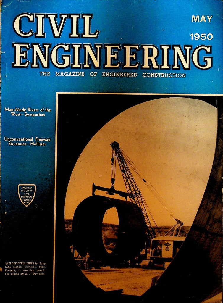 Civil Engineering Magazine May 1950 Columbia Basin Project0