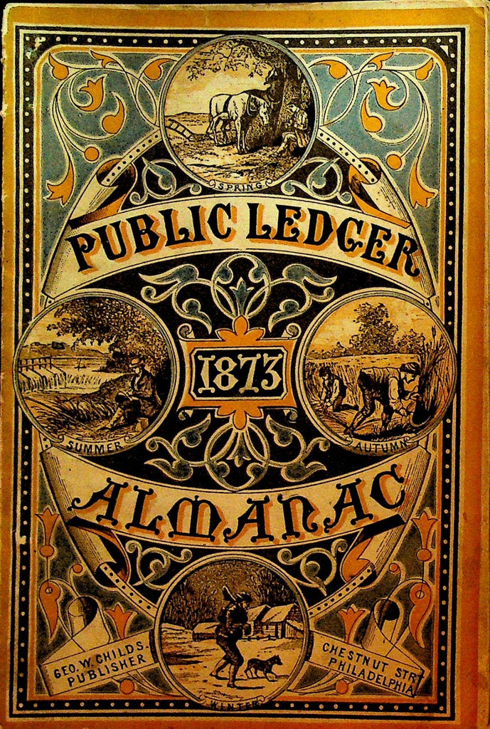 Public Ledger Almanac 1873 Philadelphia Newspaper0