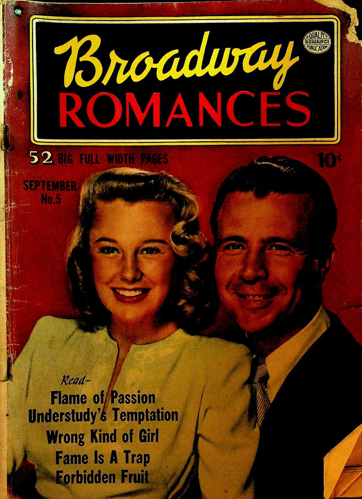Broadway Romances 5 Quality Comics Golden Age Romance0