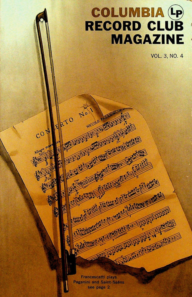 Columbia House Record Club Magazine 1957 Vol 3 #4 Zino Francescatti0