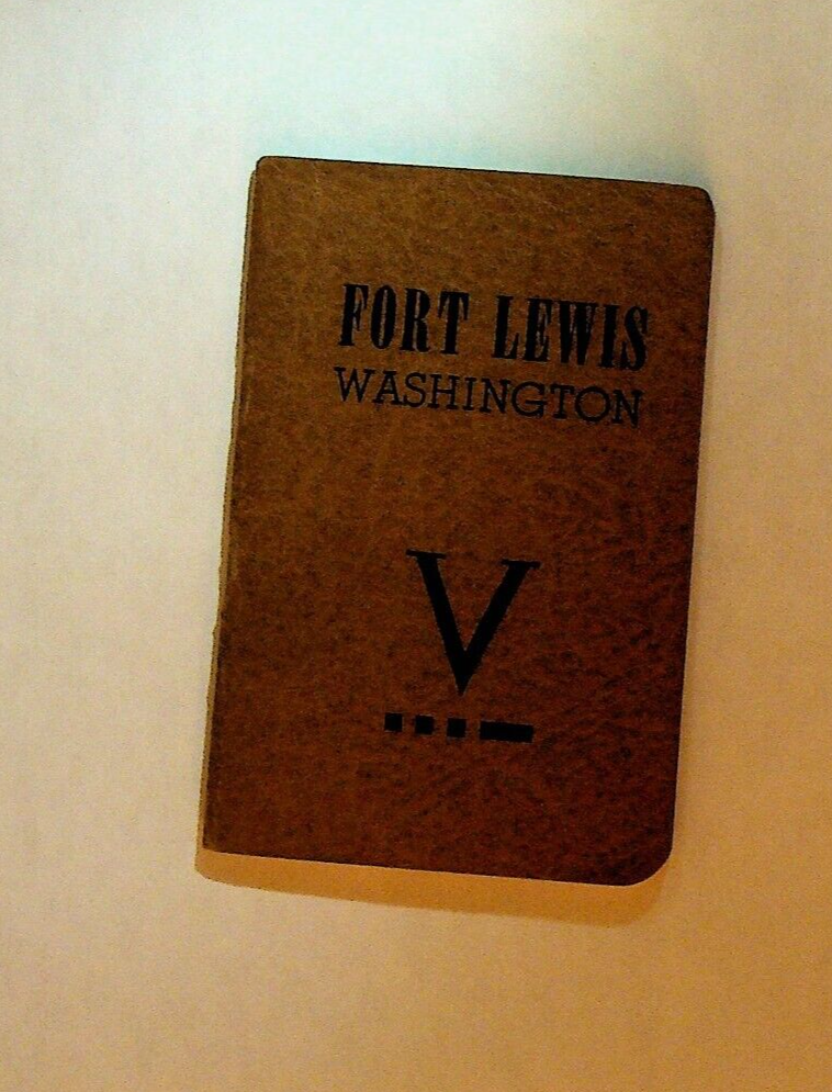 Fort Lewis Washington 1945 Booklet Pacific Telephone & Telegraph WWII