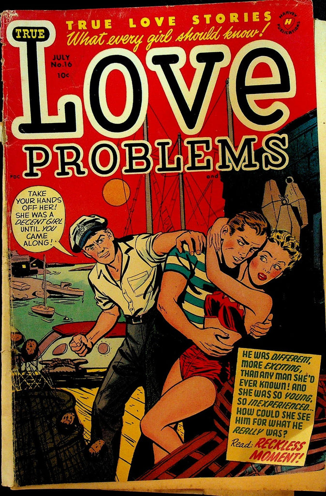 Love Problems & Advice Illustrated 16 Harvey 1952 Golden Age Romance Comic0