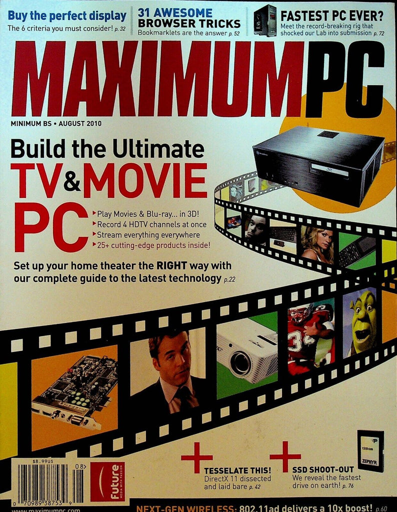 Maximum PC Magazine August 2010 Computers Mobile Phones Technology