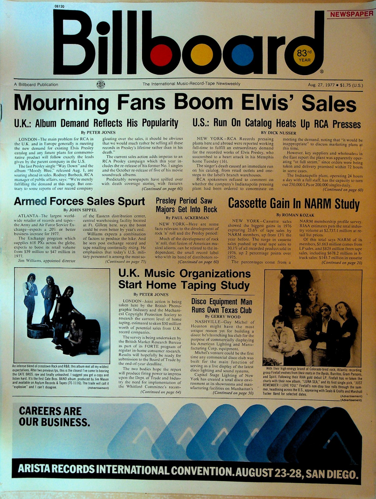 Billboard Magazine August 27 1977 Elvis Presley0