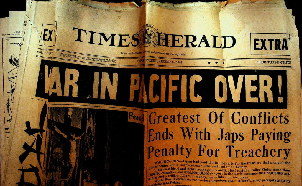 Olean Times Herald August 14 1945 World War II Over Japan Surrenders0
