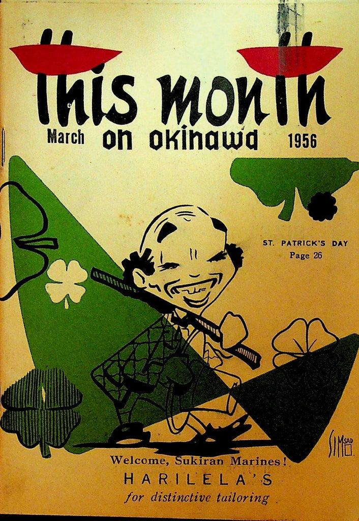 This Month on Okinawa Magazine March 1956 Military Base0