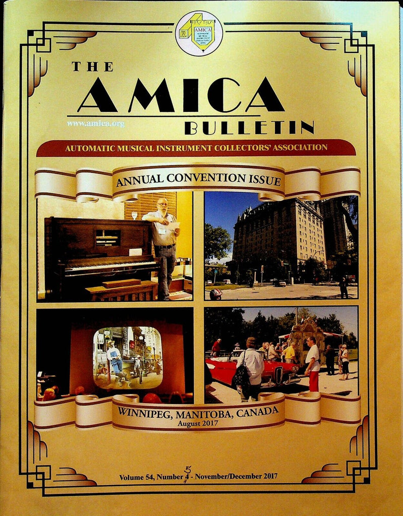 Amica Bulletin November 2017 Frank Himpsl Lemuel Fowler Dorset Steam Fair Organs