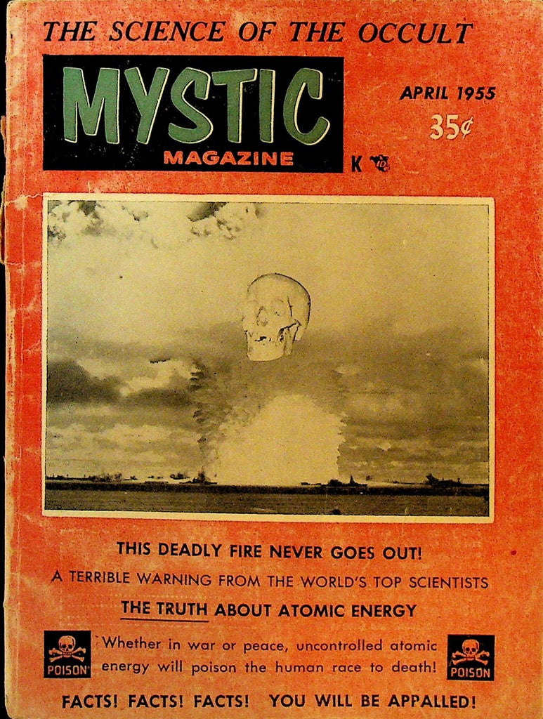 Mystic Magazine 9 April 1955 Ray Palmer Atomic Bom Bikini Island Occult0
