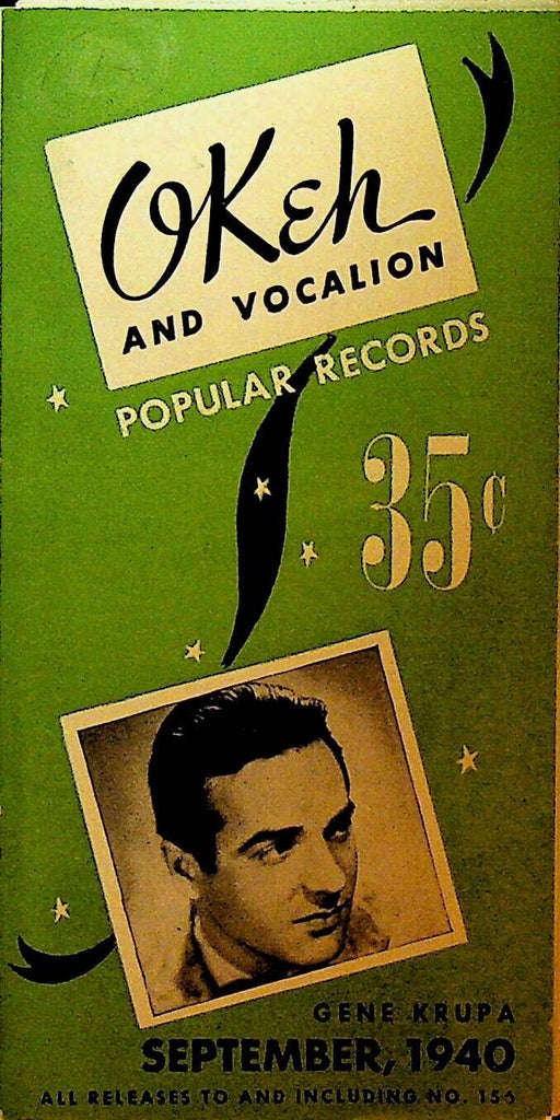 Okeh & Vocalion Popular Records Brochure September 1940 Gene Krupa Count Basie
