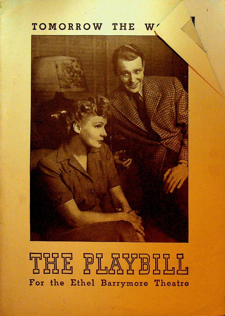 Tomorrow the World Playbill January 23 1944 Shirley Booth Ralph Bellamy0