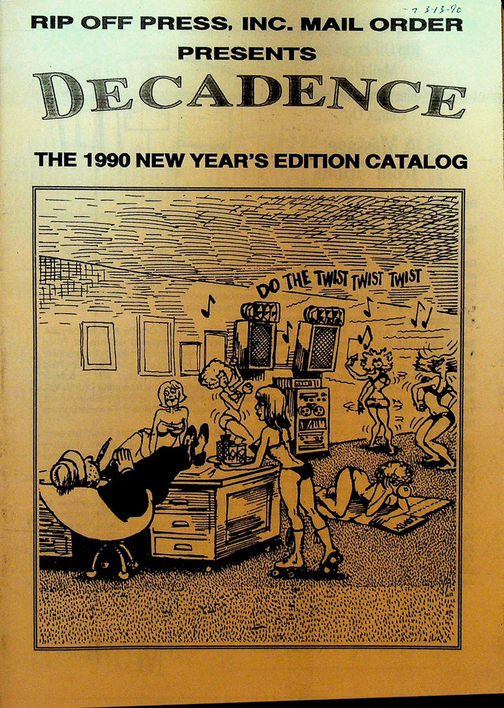 Rip Off Press Catalog 1990 New Year's Edition Decadence Comics0