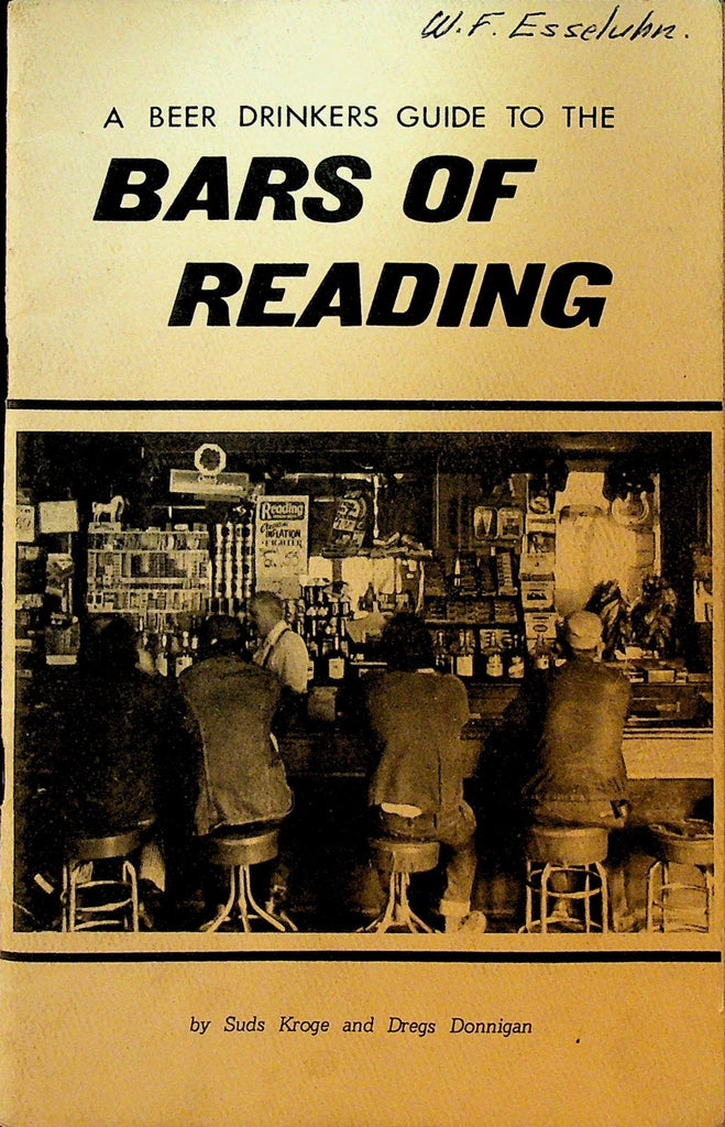 Bars Of Reading Pa Beer Drinkers Guide 1975 Suds Kroge Book Berks Cty 2nd Print0