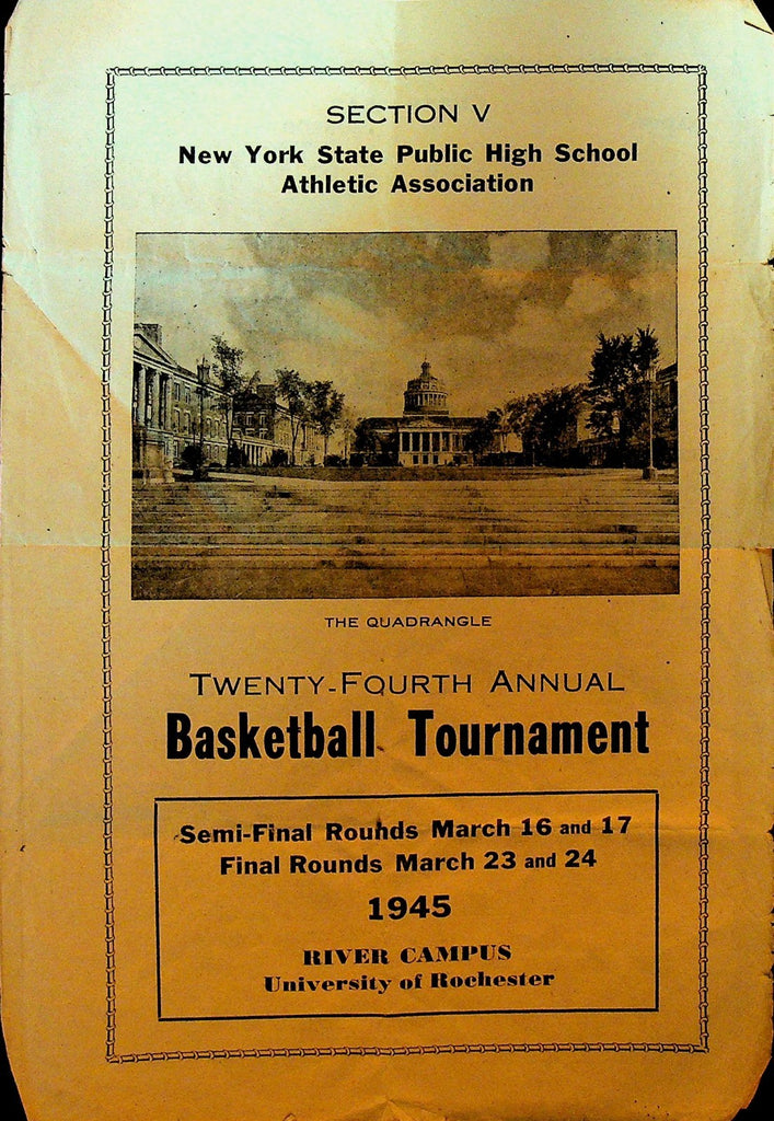 New York State Section V Basketball Tournament Playoffs Program0