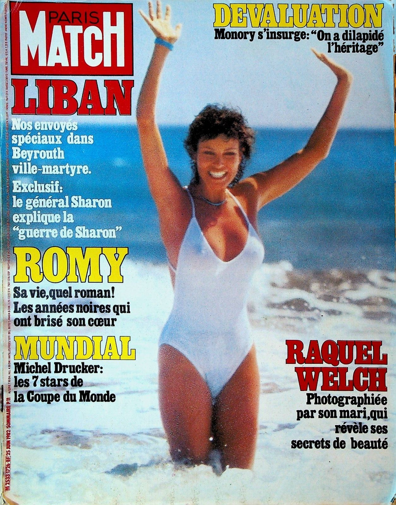 Paris Match Magazine June 25 1982 Raquel Welch Mats Wilander Bjorn Borg0