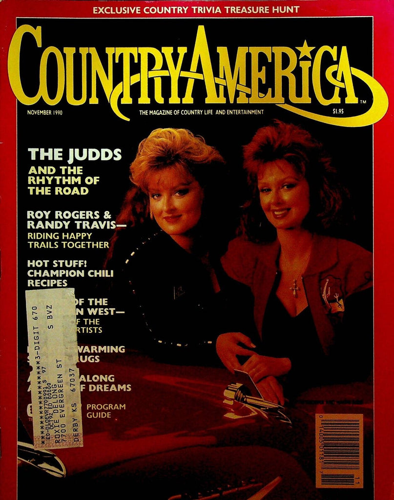 Country America Magazine November 1990 The Judds Roy Rogers Randy Travis