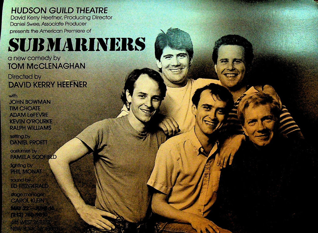 Submariners Play Postcard 1985 Hudson Guild Theatre American Premiere0