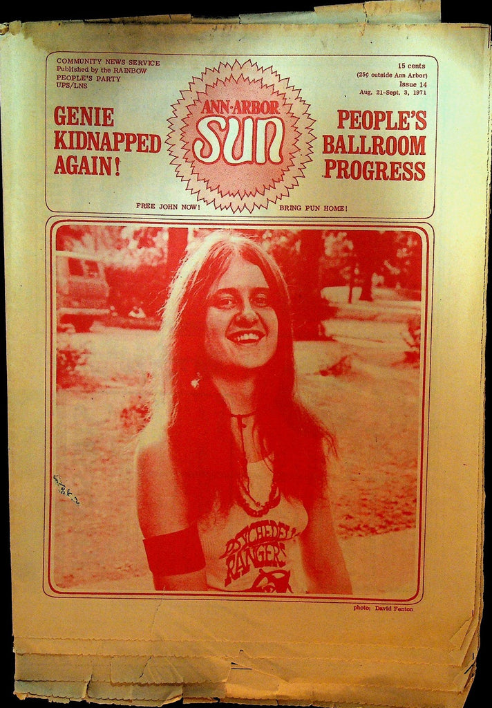 Ann Arbor Sun August 21 1971 MC5 John Sinclair John Pollard Genie Plamondon0