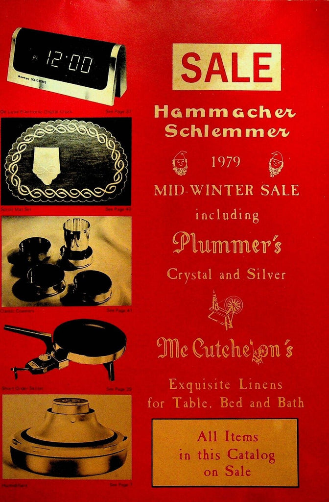 Hammacher Schlemmer Catalog Unusual Gifts Mid Winter 1979