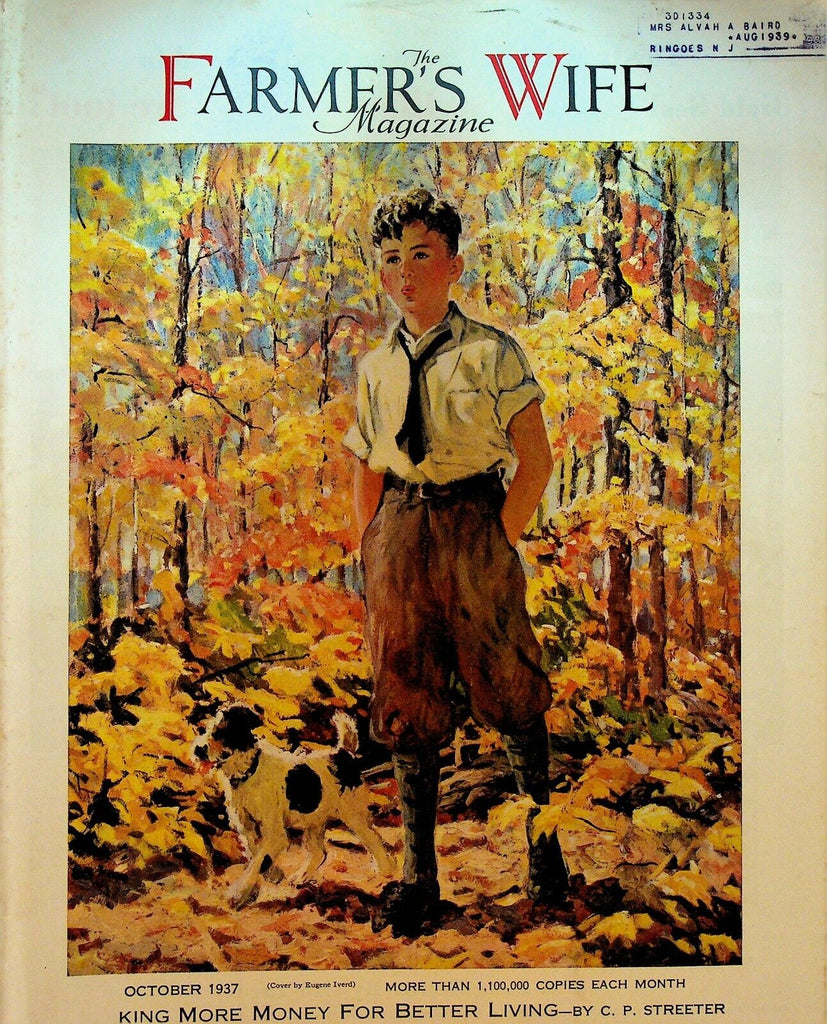 The Farmer's Wife Magazine October 1937 Eugene Iverd Olive Orbison