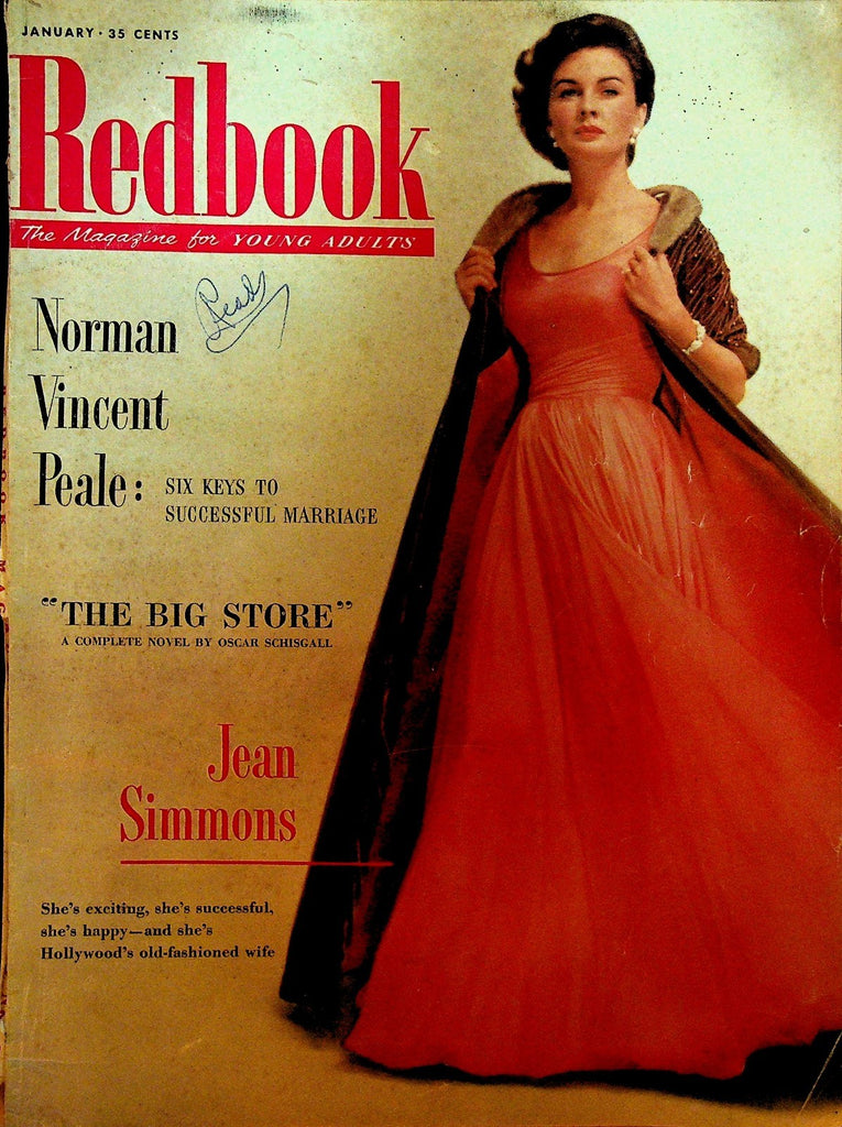 Redbook Magazine January 1955 Jean Simmons Harriet Shiek Oscar Schisgall0