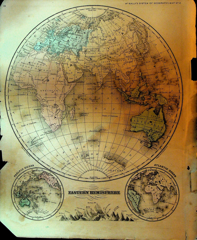 McNally's System of Geography 1860s Map 2 Eastern Hemisphere0