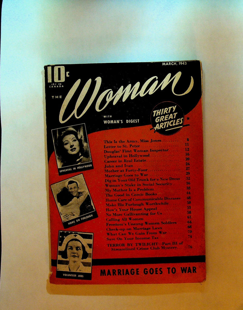 The Woman Magazine March 1943 WWII The Good in Comic Books0